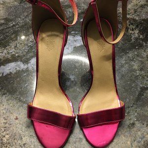 Charlotte Russe Metallic Pink Heels - Size 8